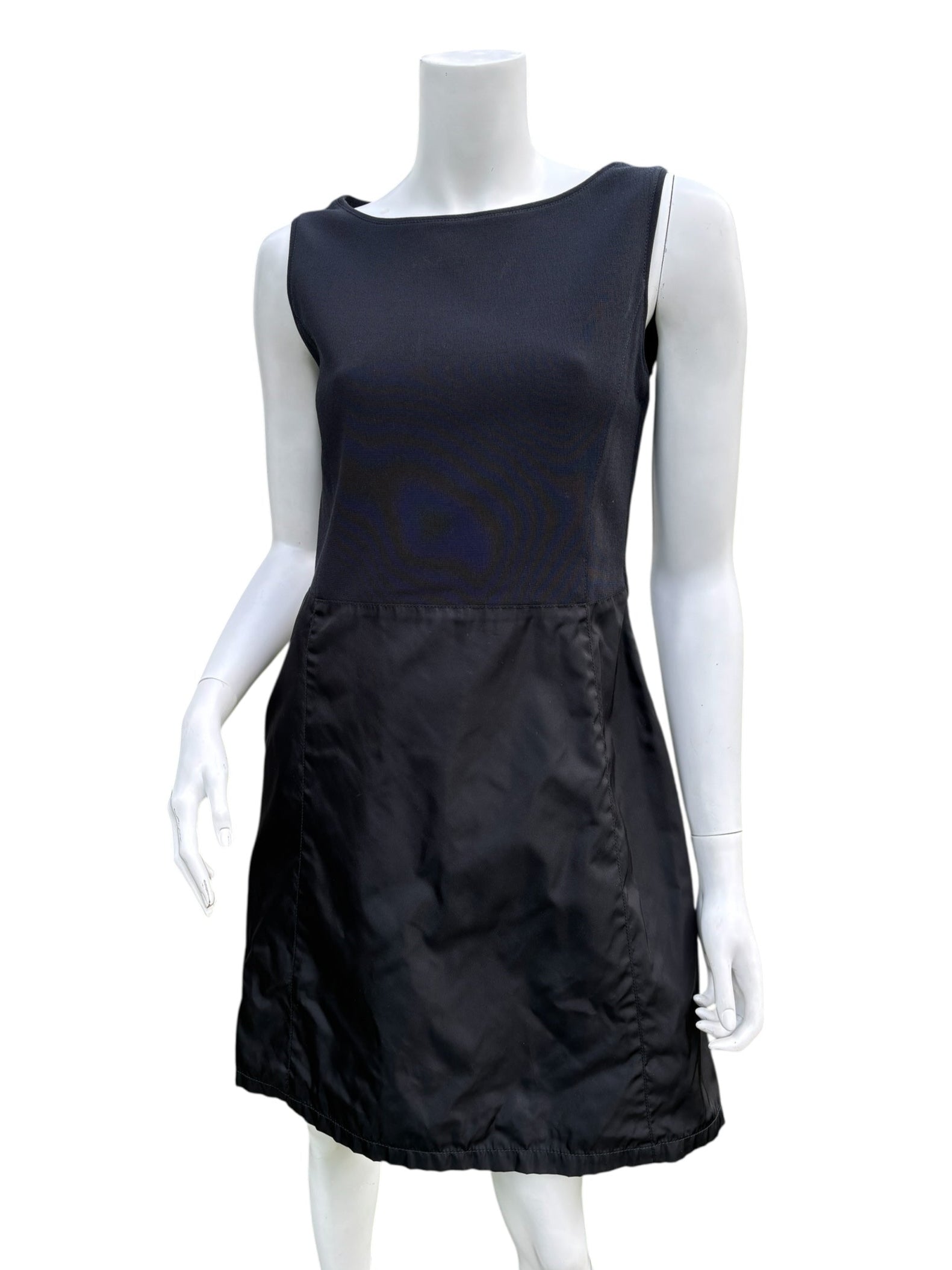 Prada 1990's Nylon Hem Dress