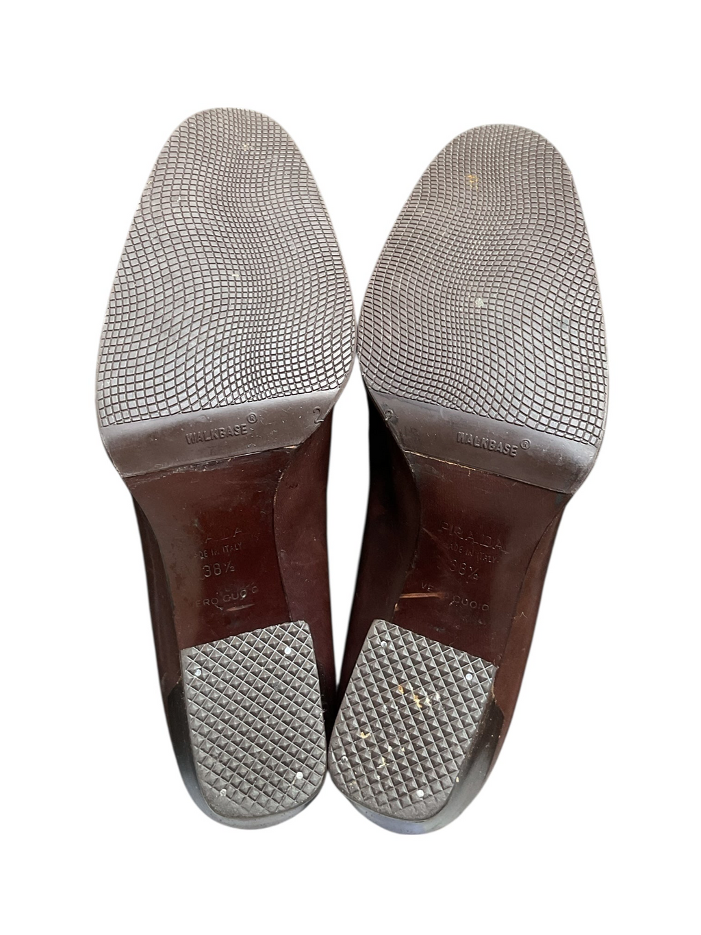 Prada Early 2000's Brown Leather Pumps - Size 8.5