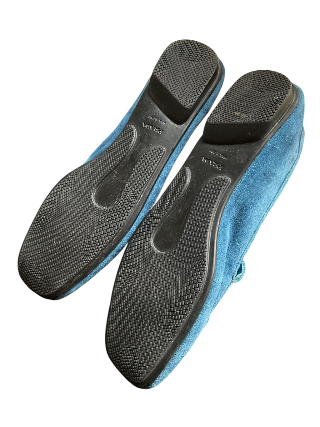 Prada Suede Blue Loafers - Size 8