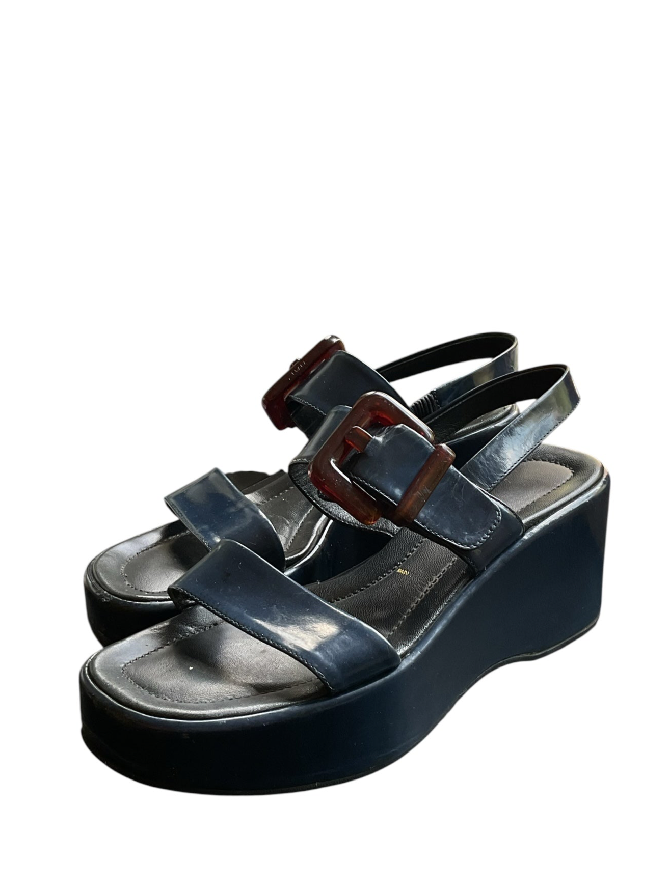 Prada circa S/S 1996 Platform Sandals - Size 9