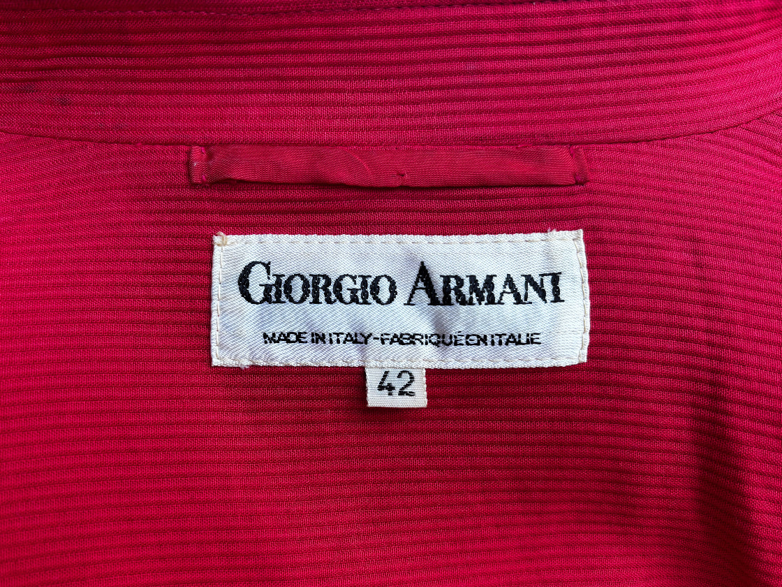 Giorgio Armani Red Cropped Jacket - Size S/M