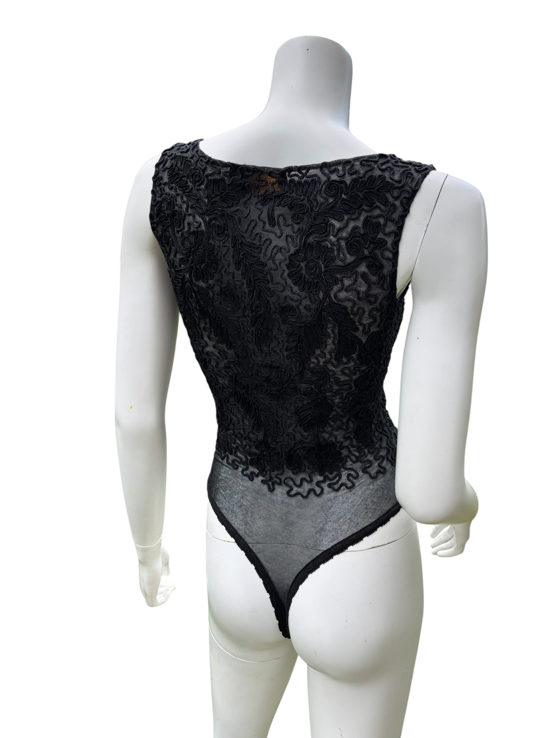 Donna Karan 1990's Brocade Bodysuit - Size XS/S