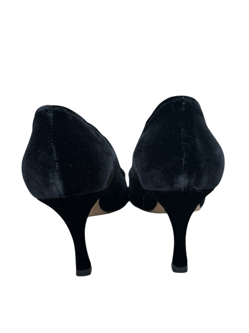 Manolo Blahnik Black Velvet Pumps - Size 8.5