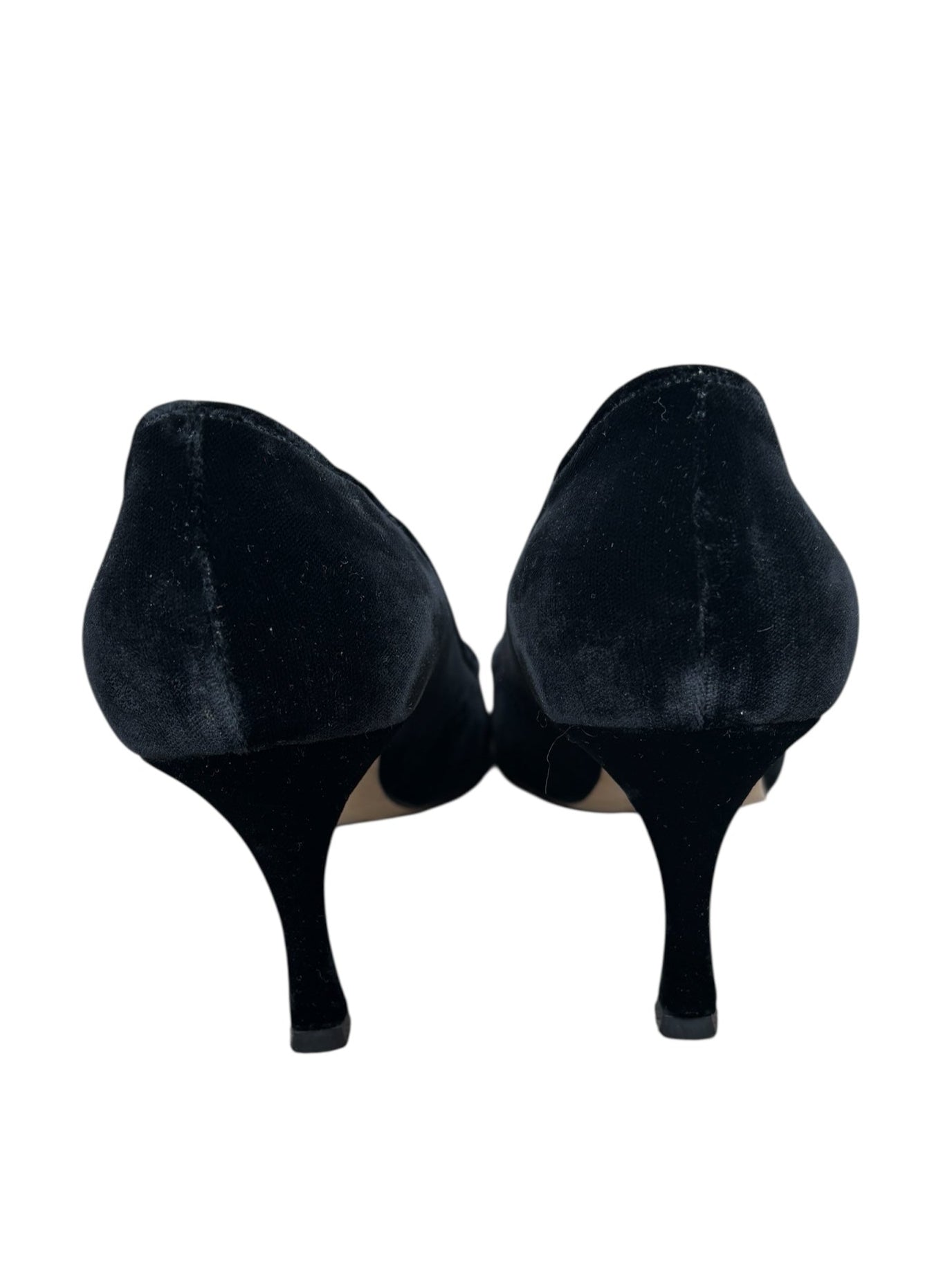 Manolo Blahnik Black Velvet Pumps - Size 8.5