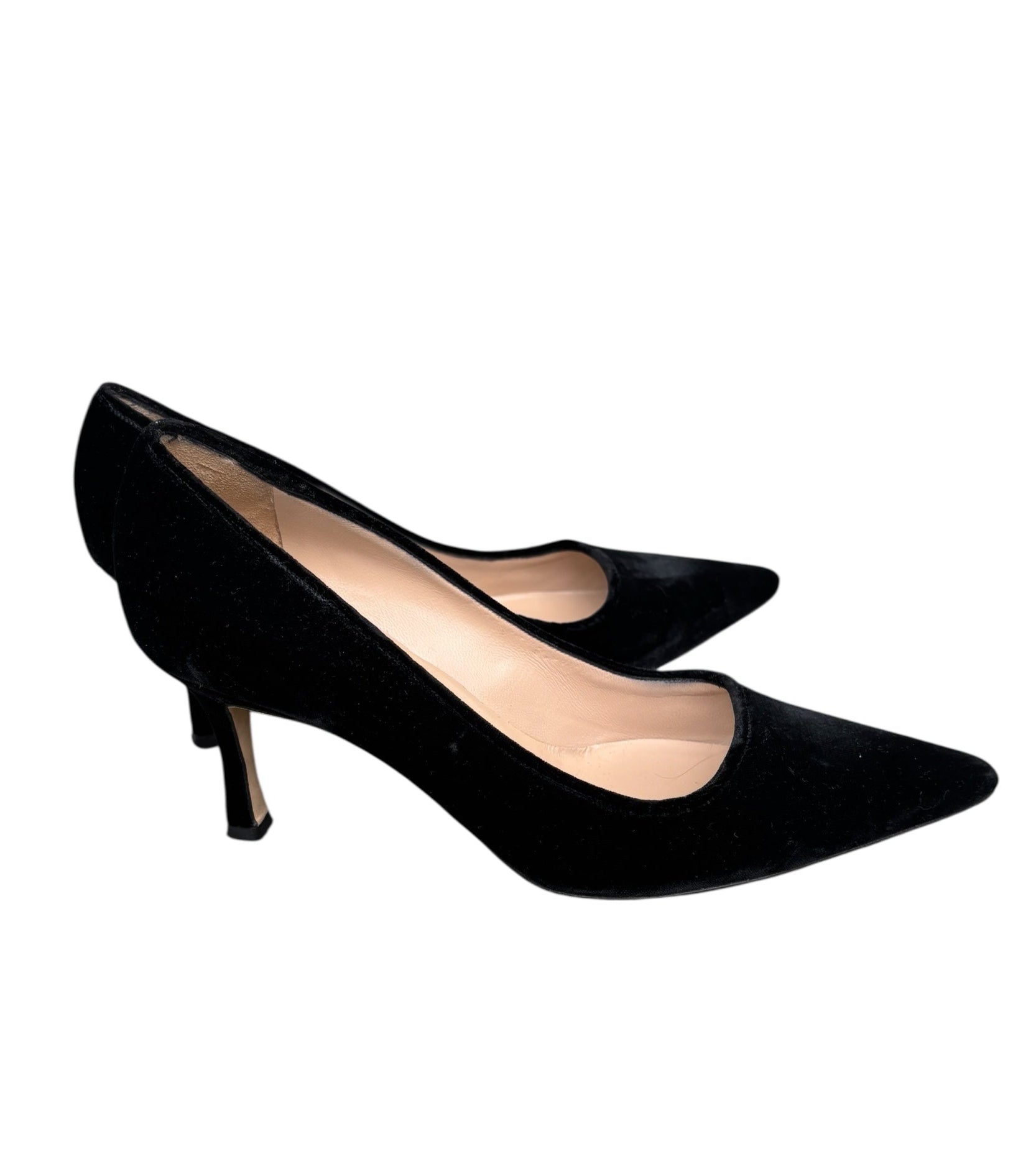Manolo Blahnik Black Velvet Pumps - Size 8.5