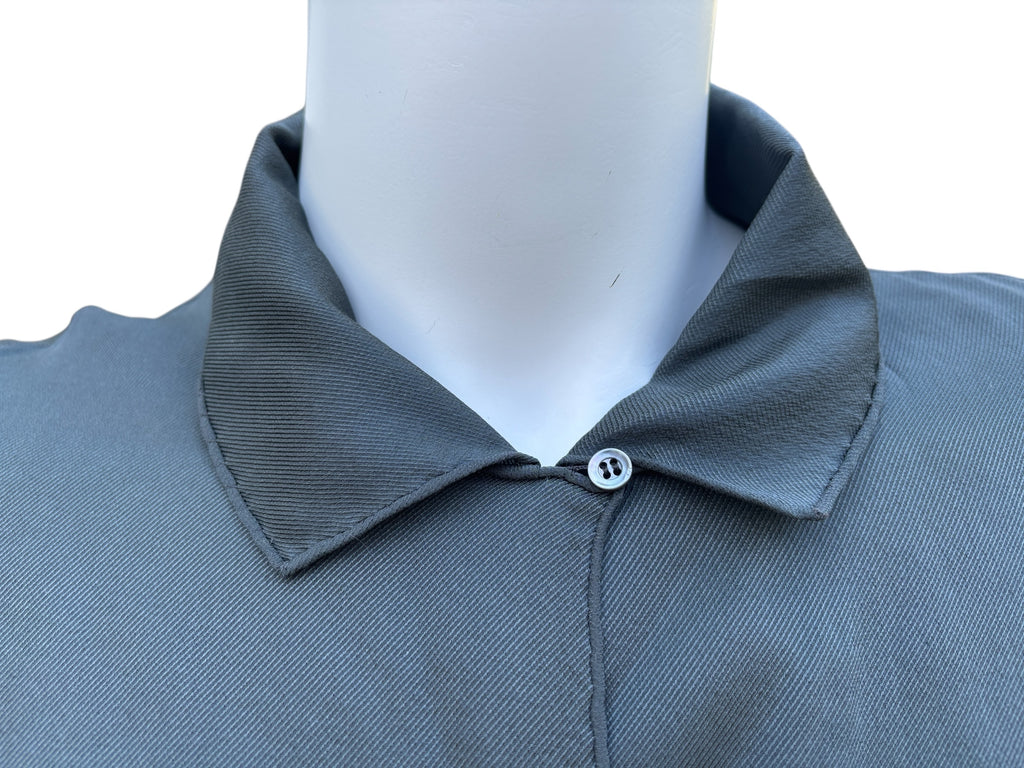 Hermes by Martin Margiela Grey Silk Blouse