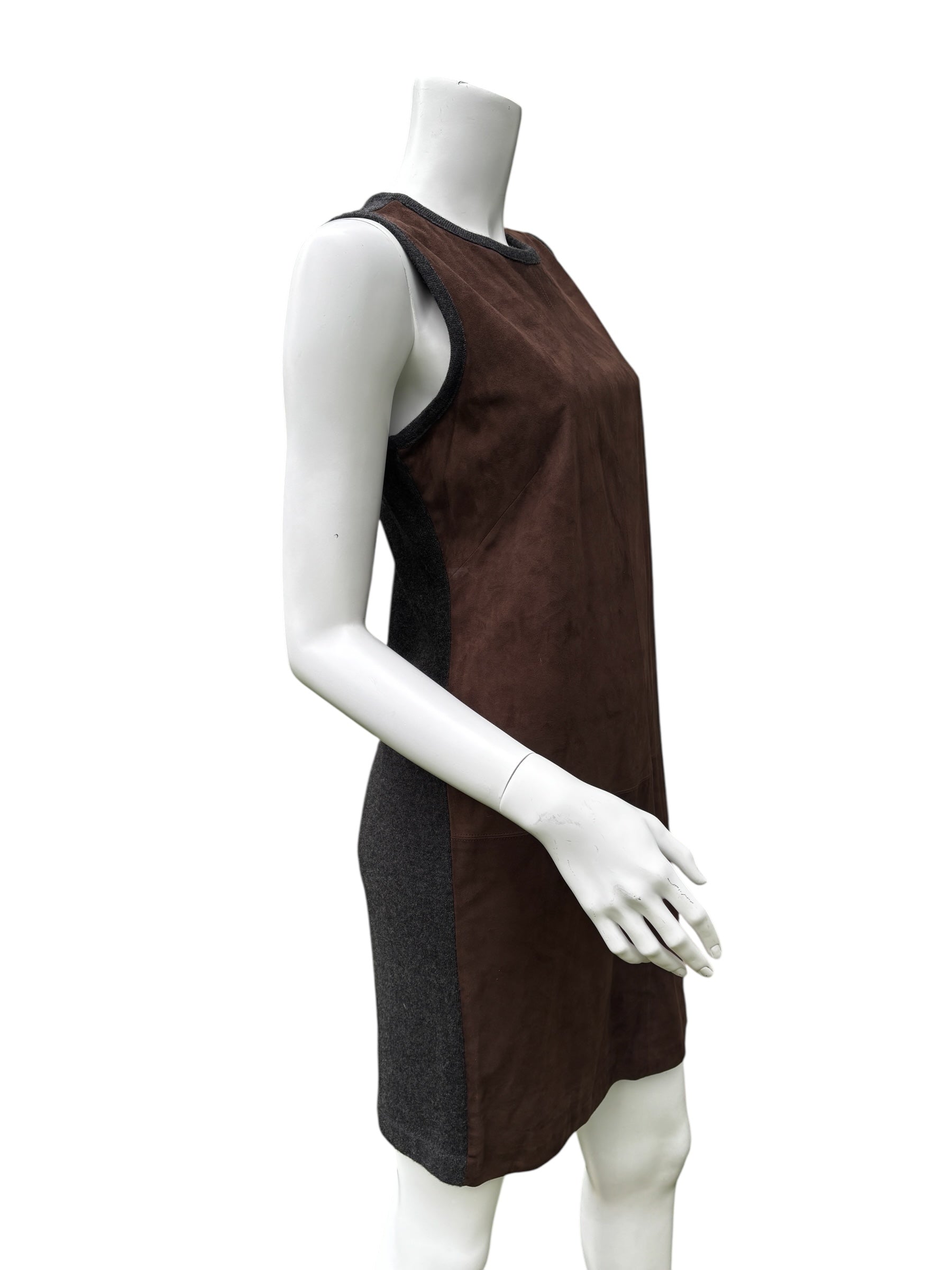 Ralph Lauren Black Label Suede & Cashmere Dress - Size M