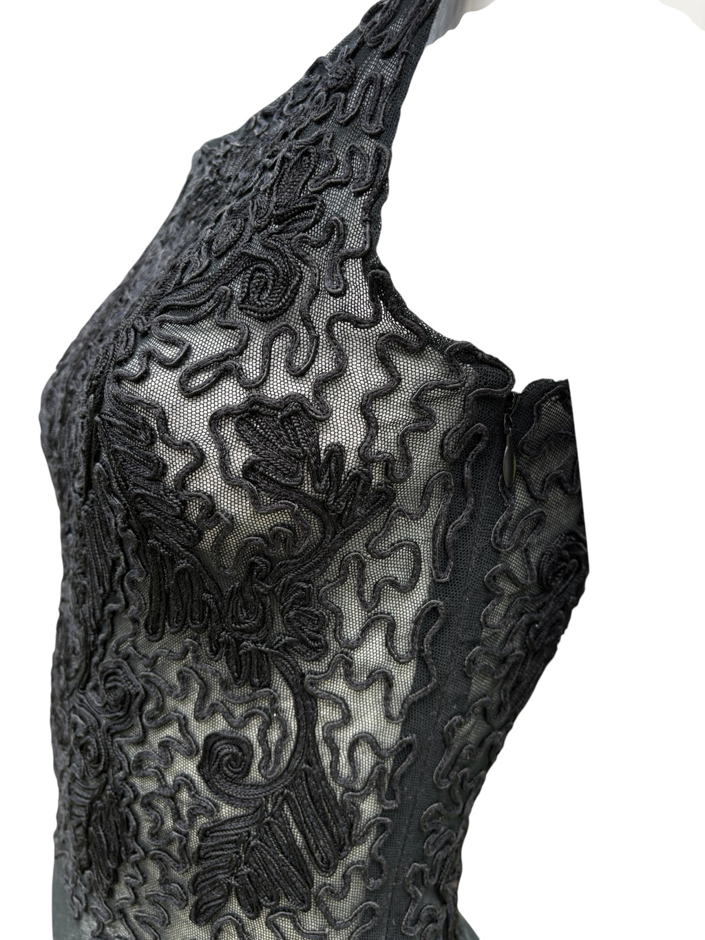 Donna Karan 1990's Brocade Bodysuit - Size XS/S