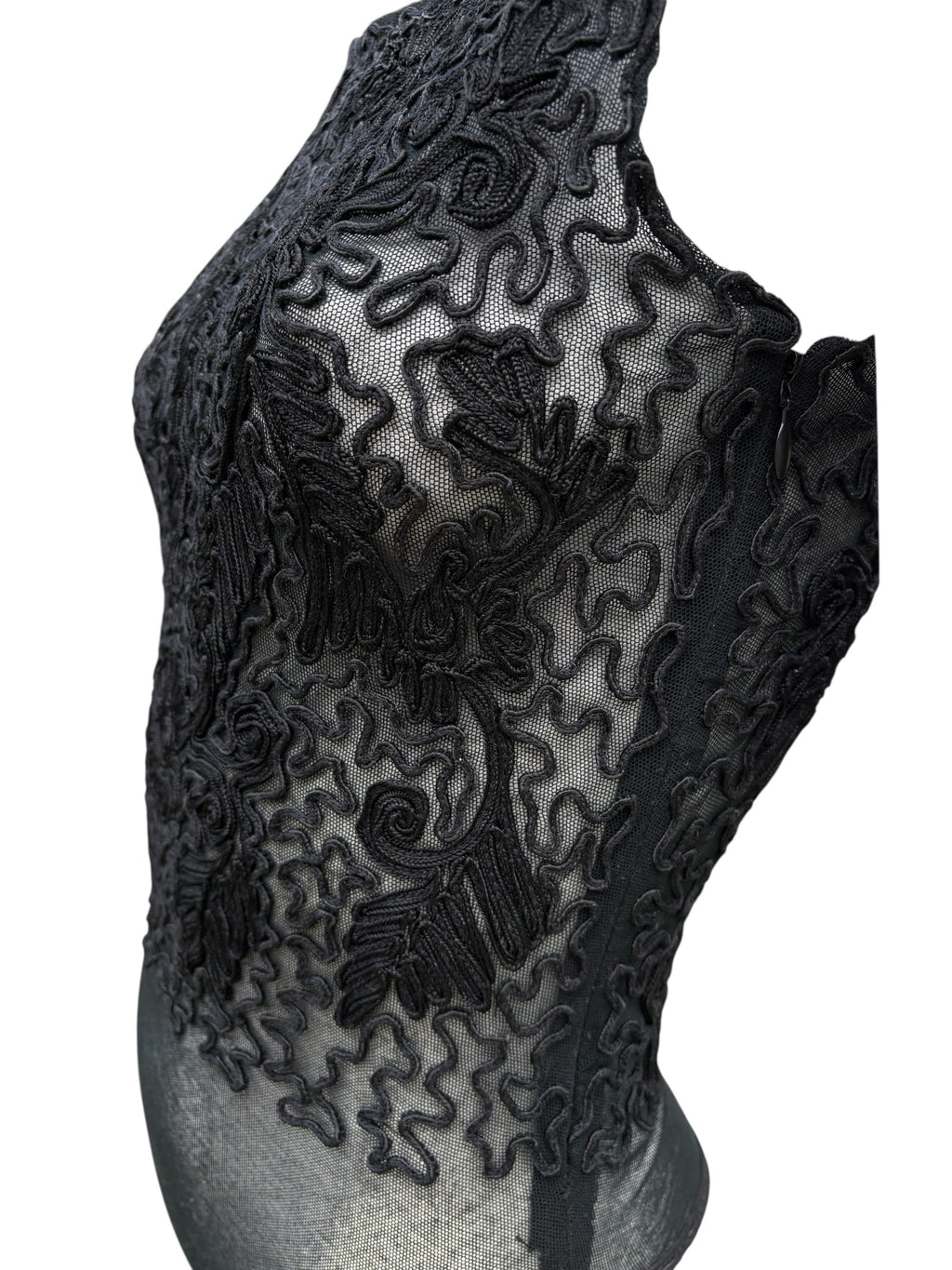 Donna Karan 1990's Brocade Bodysuit - Size XS/S