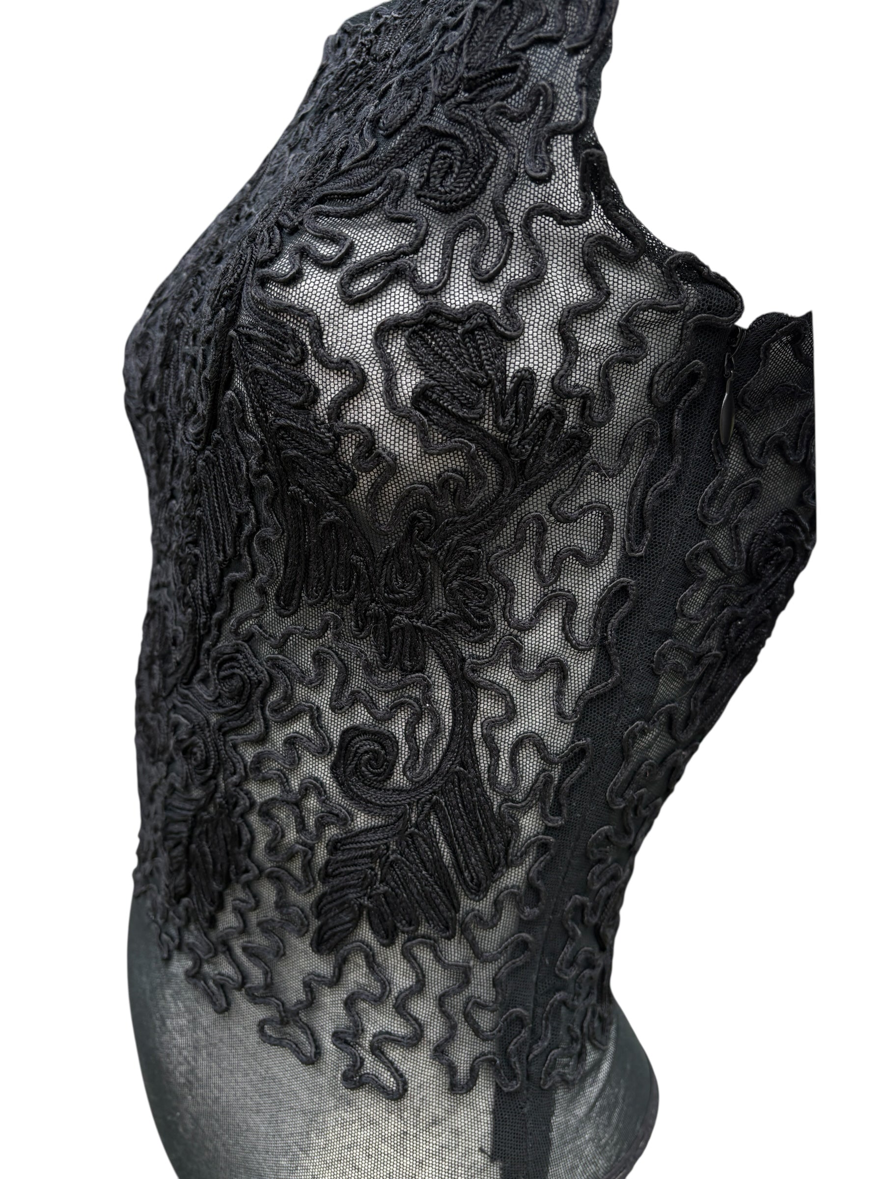 Donna Karan 1990's Brocade Bodysuit - Size XS/S