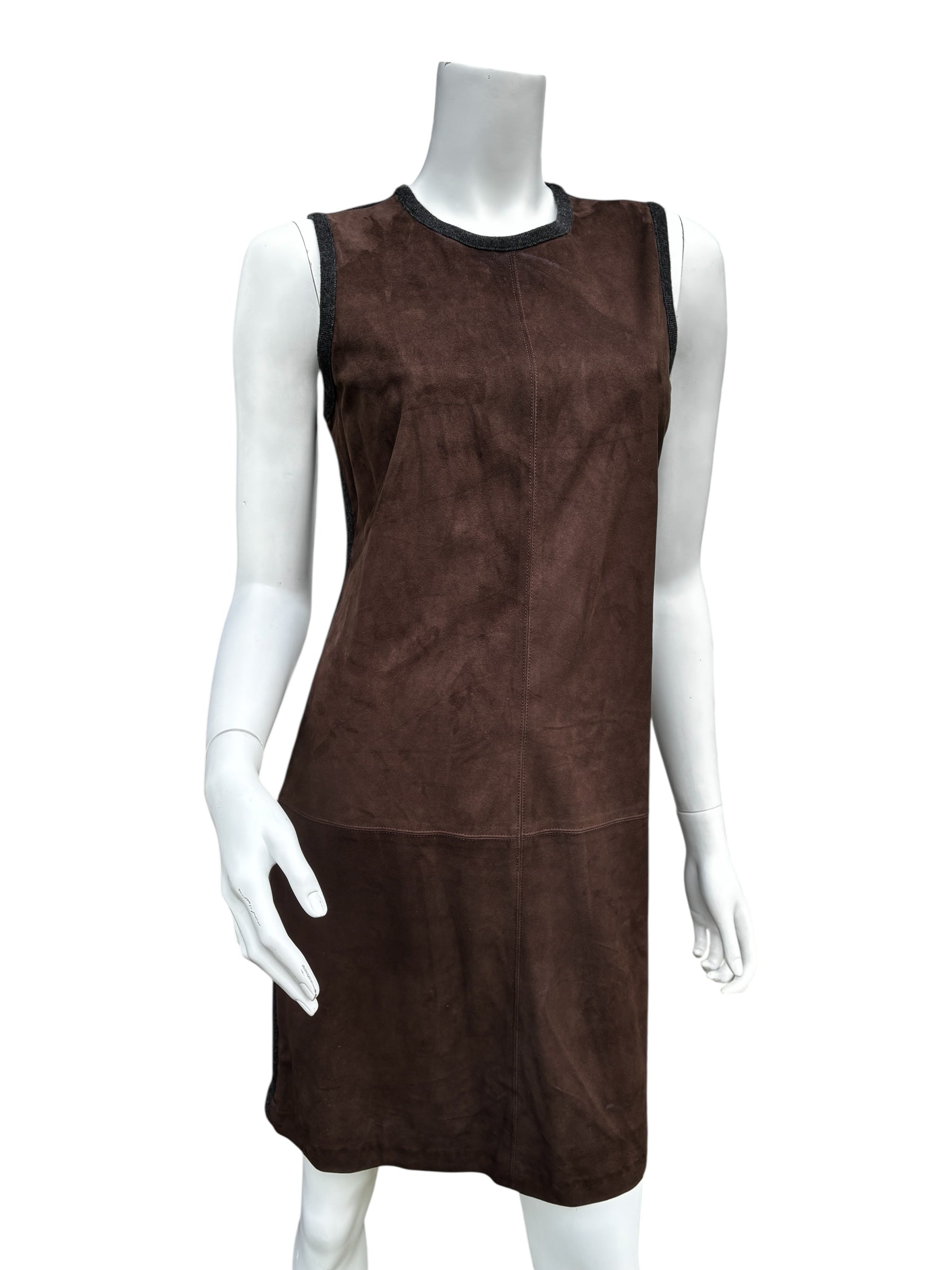 Ralph Lauren Black Label Suede & Cashmere Dress - Size M