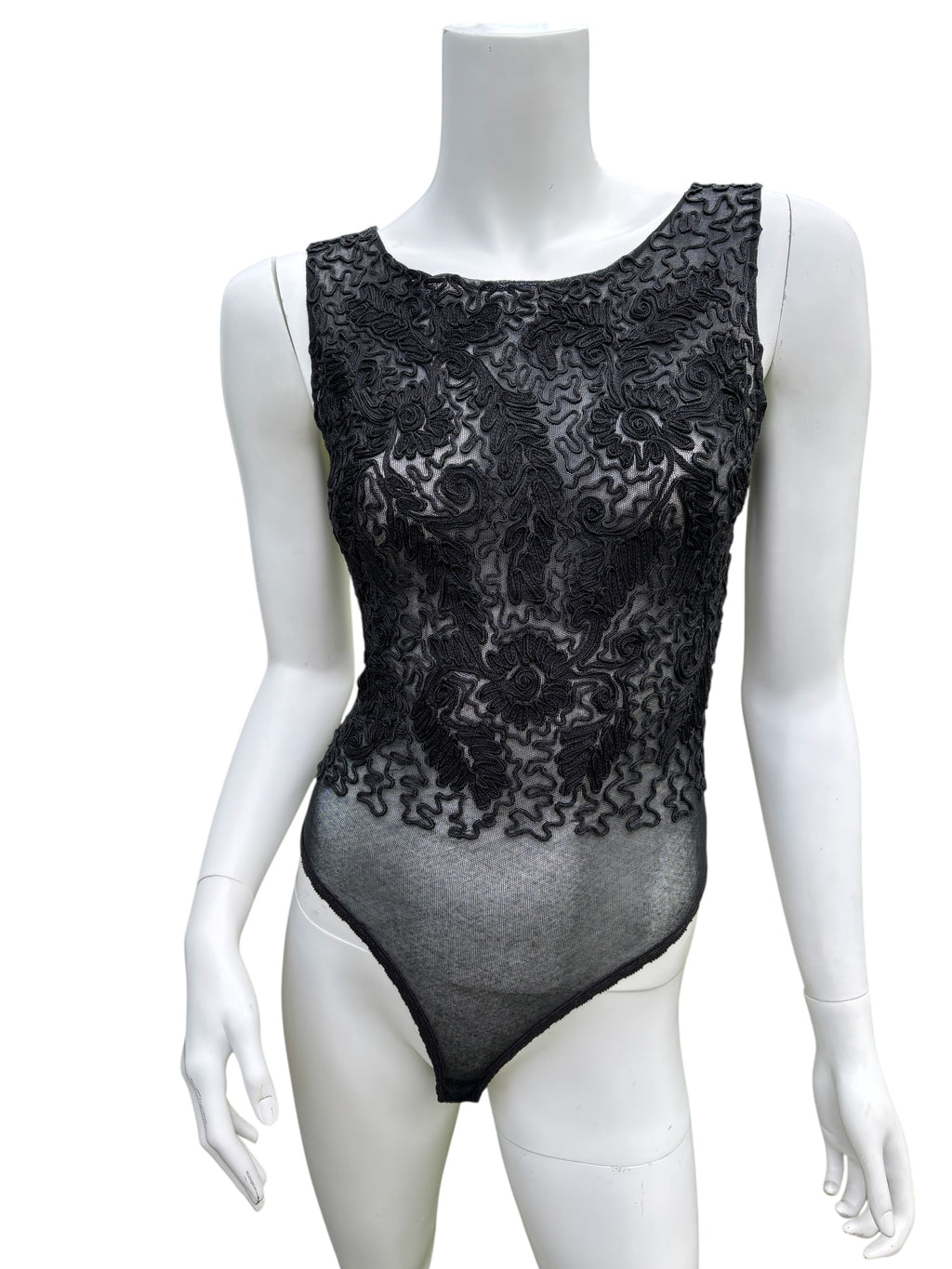 Donna Karan 1990's Brocade Bodysuit - Size XS/S