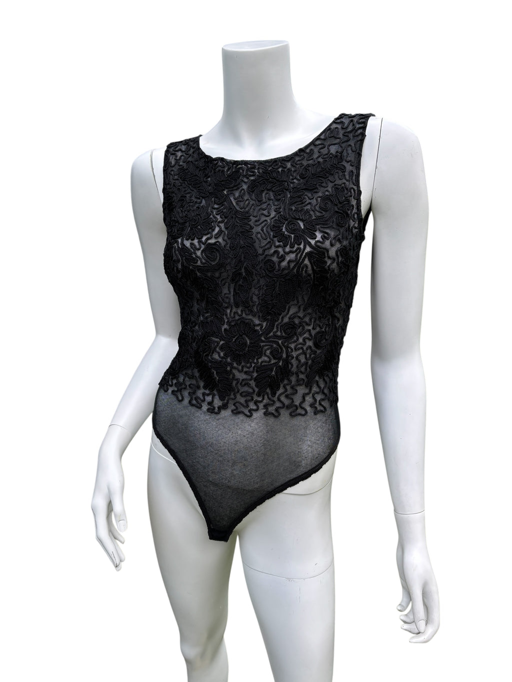 Donna Karan 1990's Brocade Bodysuit - Size XS/S