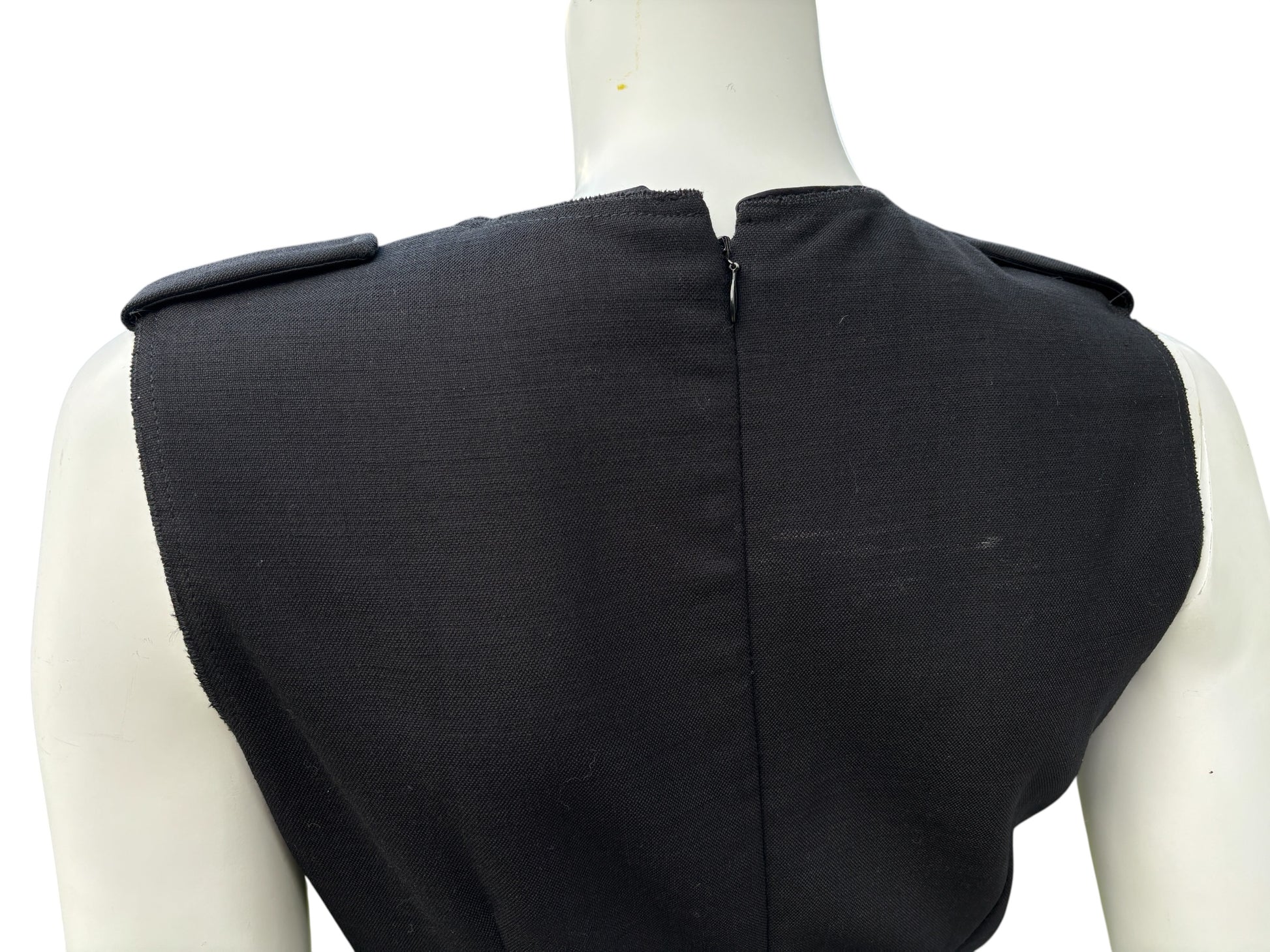 Prada Mid 00's Wool Dress w/ Grosgrain Belt