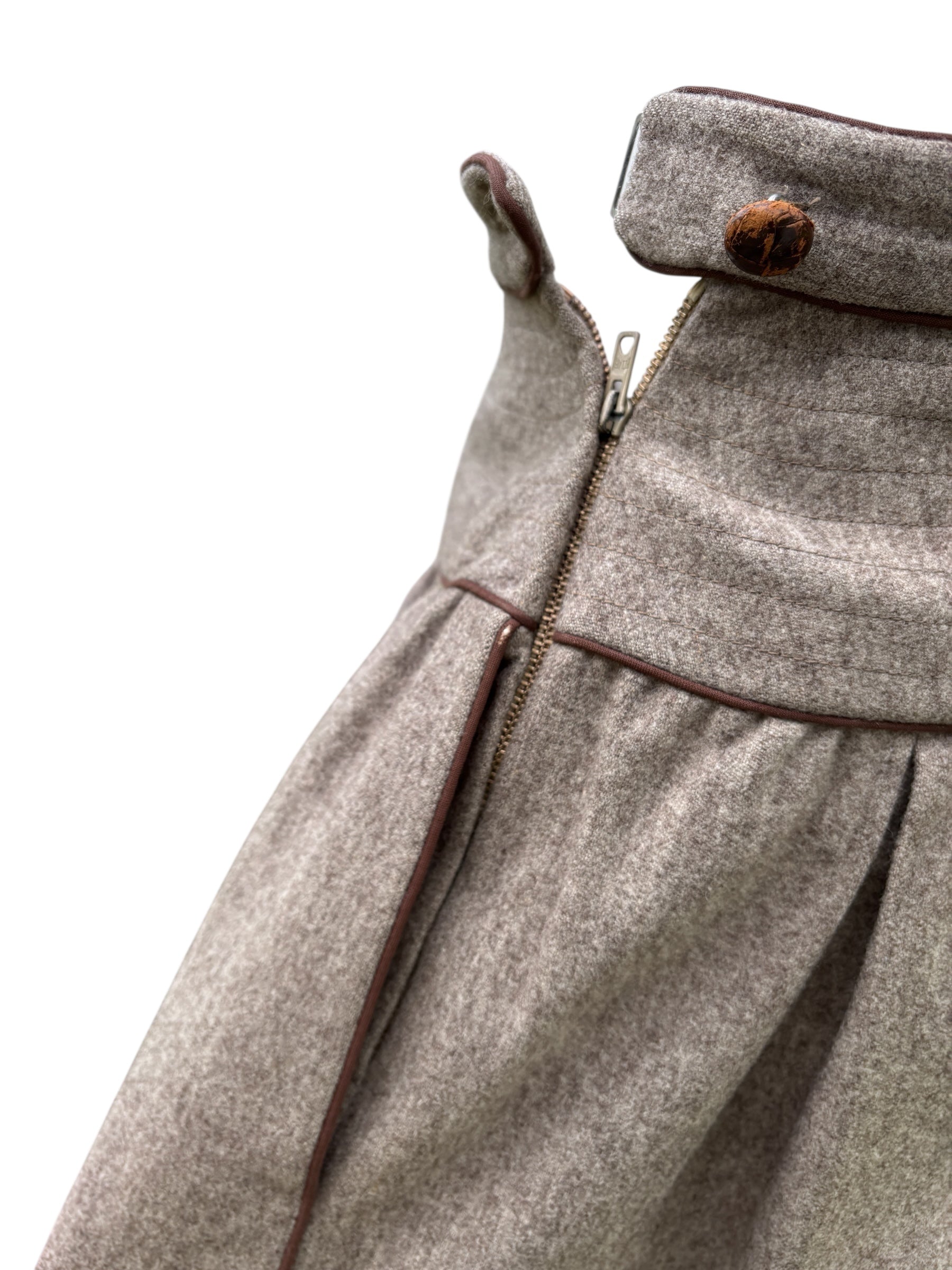 Yves Saint Laurent 1970's Wool Skirt