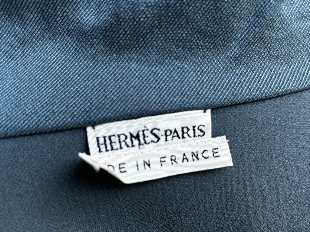 Hermes by Martin Margiela Grey Silk Blouse - Size M