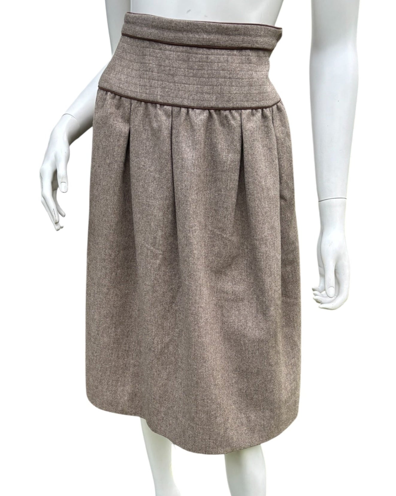 Yves Saint Laurent 1970's Wool Skirt