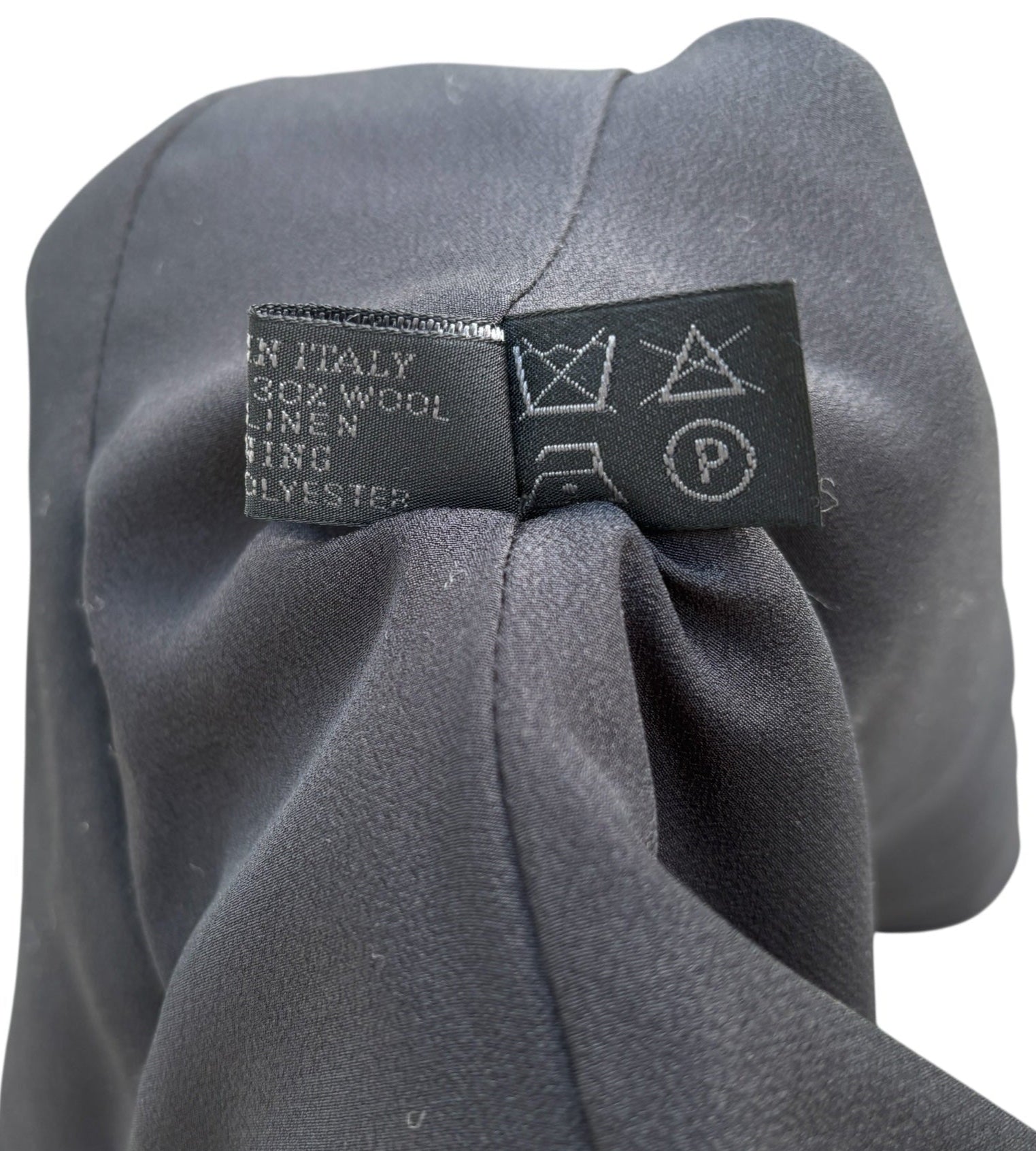Prada 1998 Grey Wool Silk Top