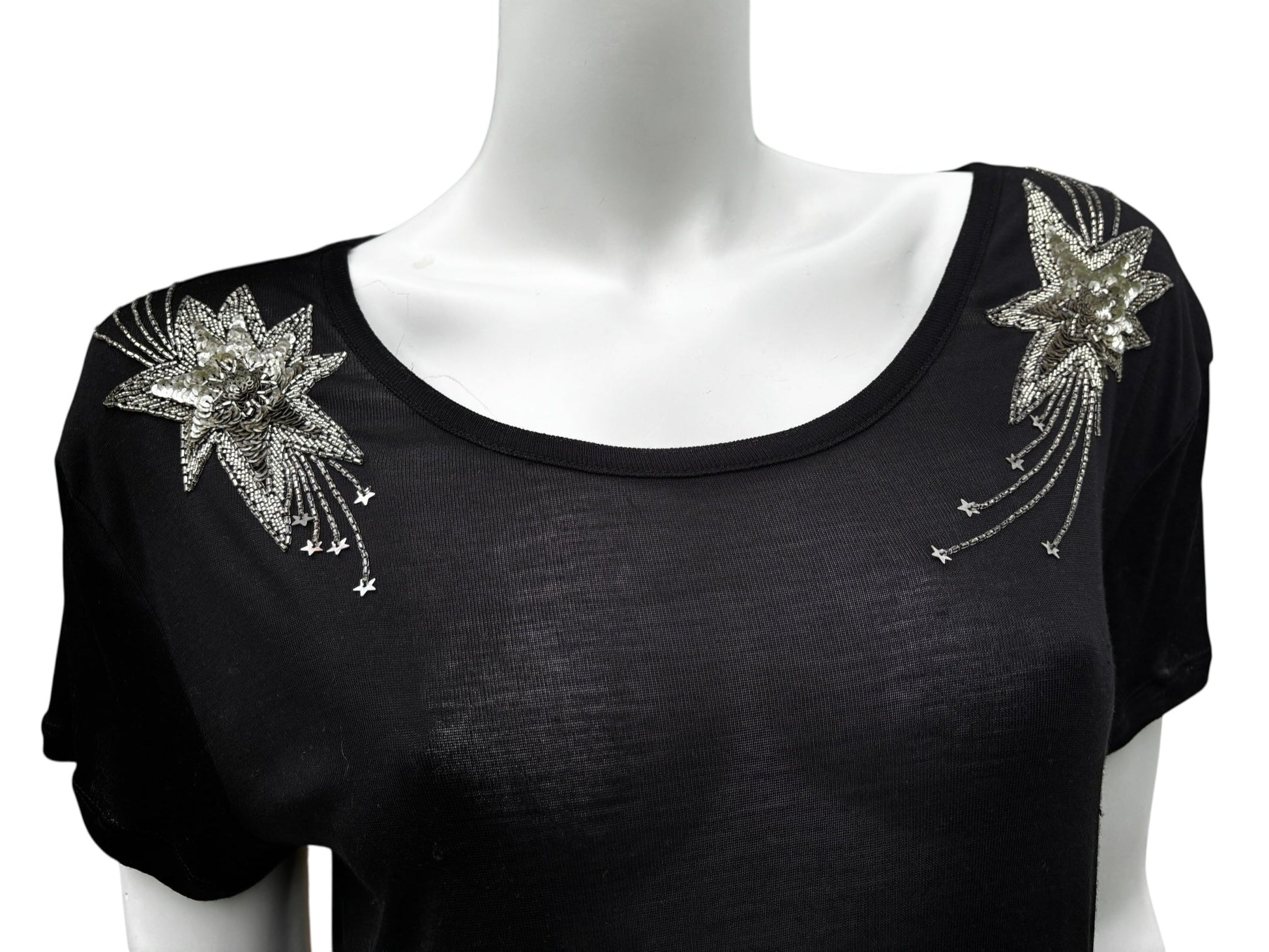 Saint Laurent 2014 Beaded Star T-Shirt - Size S