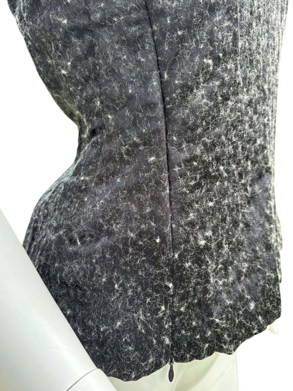 Prada 1998 Grey Wool Silk Top