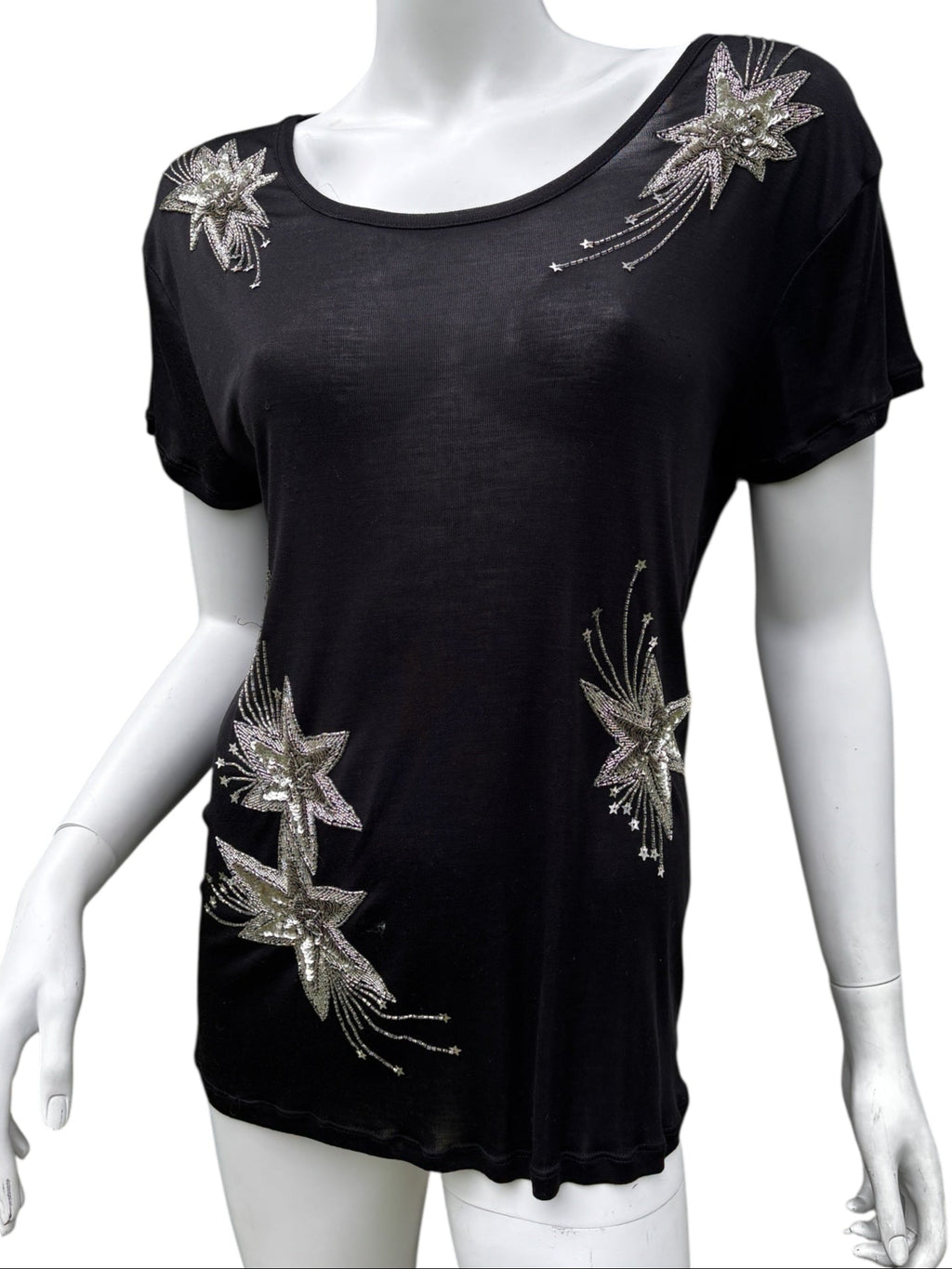 Saint Laurent 2014 Beaded Star T-Shirt - Size S