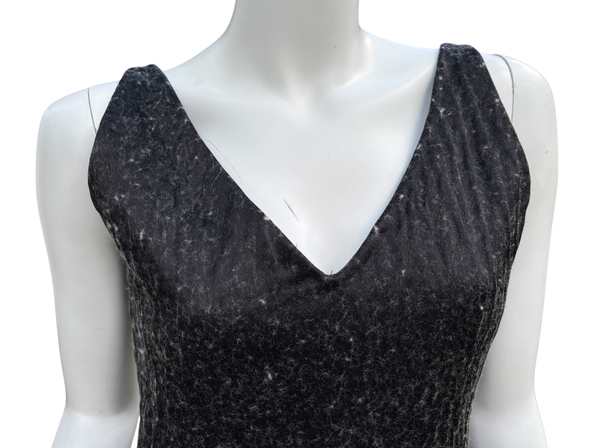 Prada 1998 Grey Wool Silk Top